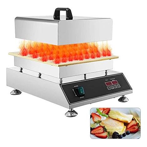 Machine à Gaufres Grille Pain Commerciale Gaufre De Crêpes Soufflé 1500W Machine à Gaufres Antiadhésive (1/5)