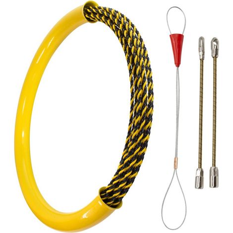 Guia pasacables triple trenzada Ø7mm 50mtr 3 nucleos trenzados Con tubo