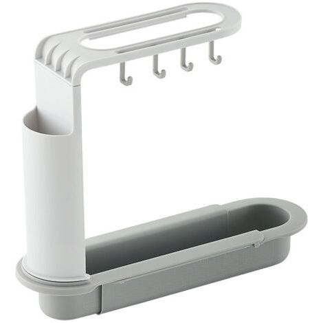 Porte Eponge evier Cuisine Organisateur d'évier Support D'évier Multifonction Évier Extensible Support Rangement d'Evier (1/5)