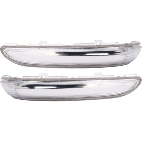 1 Paire de Coques de Clignotants de Rétroviseur, 9814464680 de Remplacement de Lentille de Lampe Indicateur de Rétroviseur pour Peugeot 208 2012-2019, Lentille Durable et (1/4)