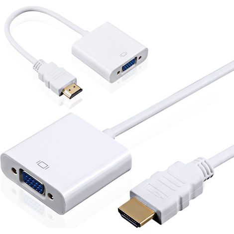 TrAdE Shop Traesio - Cavo Adattatore Convertitore Hd Da Hdmi Maschio A Vga Femmina Segnale Hdtv -