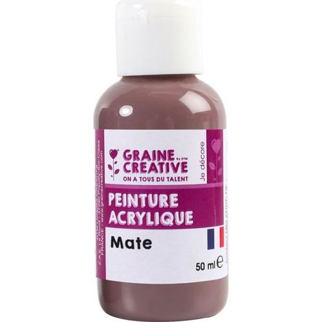 Peinture Acrylique - MOKA - 50ml - Couleur Moka - Mixte - Blanc (1/2)