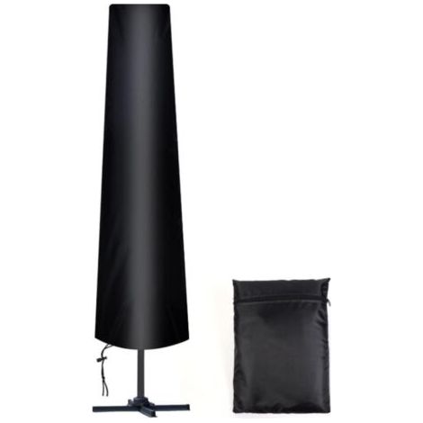 BUNTHAUS Housse Parasol Droit Ø 300 cm, 210D Oxford Housse de Protection pour Parasol avec Sac de Rangement, Résistant aux Intempéries, aux UV, à la Neige (1/5)