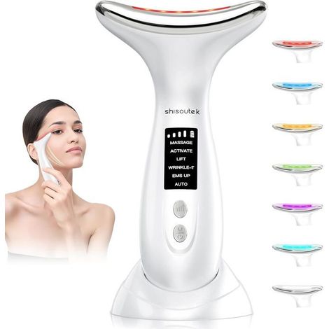 Appareil de Massage Visage Anti-Rides 6 Modes Lifting LED Électrique (1/5)