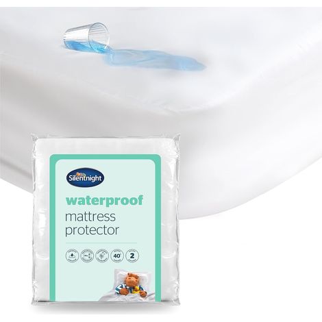 Protège-matelas imperméable - Matelas super doux de luxe pour protéger votre lit contre les éclaboussures - Protections hypoallergéniques lavables (1/5)