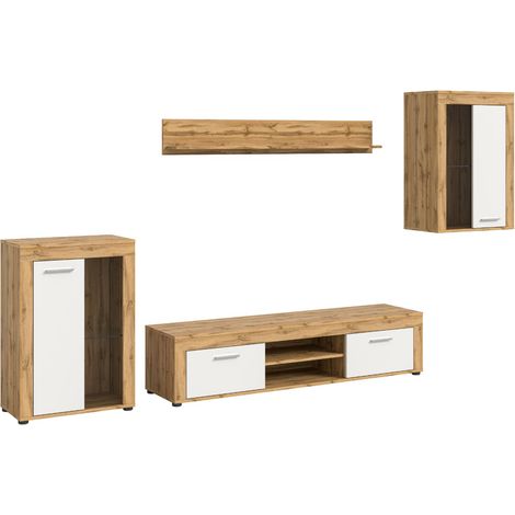 Jam  agencement étagères chêne décor, blanc. (1/5)