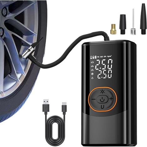 Pompe à Air Électrique - Gonfleur Intelligent pour Vélo - 3 Éclairages 4 (1/5)