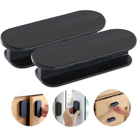 lot De 2 Poignes De Porte De Balcon, Noir, Poignes De Porte, Poignes De Porte, Poignes De Placard, Poigne De Porte, Porte De Balcon, Extrieur En P (1/4)