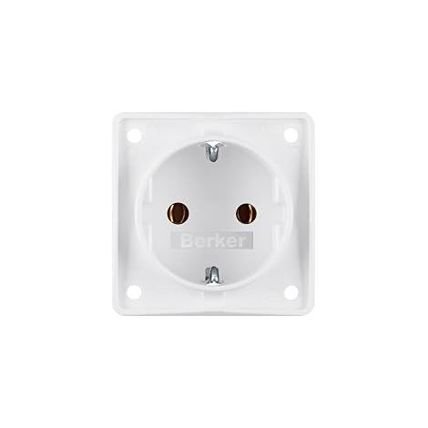 BERKER 0947782502 STECKDOSE SCHUKO INTEGRO EINSÄTZE POLARWEIß, MATT