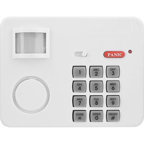 Drahtloser Infrarot-Bewegungsmelder mit Alarm und Tastatur für die Heimsicherheit (1/5)