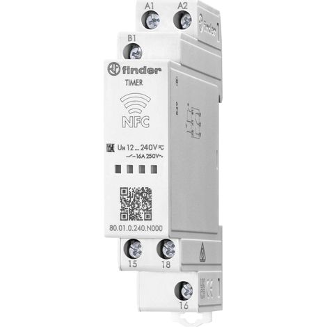 Finder 80010240N000 80.01.0.240.N000 Relais temporisé multifonction 1 pc(s) Plage temporelle: 2 s - 24 h Y604383