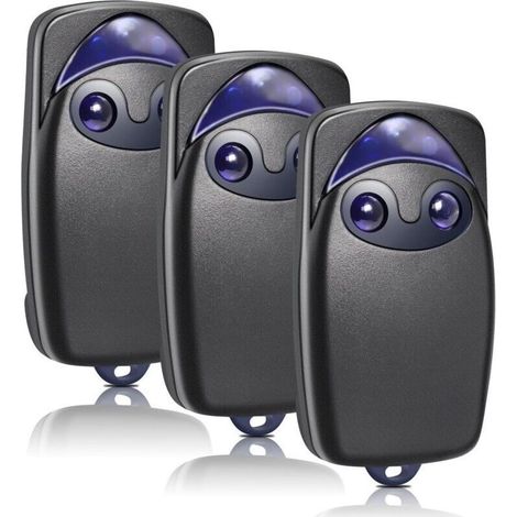 Télécommande de porte 3 pièces, télécommande de porte de garage 433,92 MHz compatible avec Flo2r-s, FLOXIR FLOXIR FLOX2R OXYGÈNE OX2, 2 canaux (1/5)