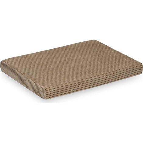 Tapis de jeu en mousse velours côtelé couleur caramel (1/5)