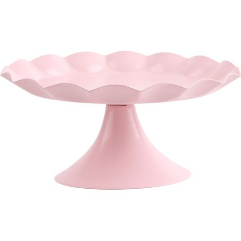Présentoir à gâteaux minimaliste, stable et décoratif, multifonctionnel, pour cupcakes, desserts et fruits, rose, taille S (1/5)