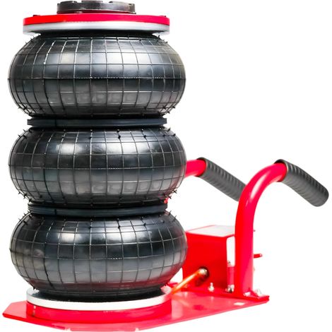 Mw Tools – Cric ballon pneumatique 3T 140-400mm – Charge maximale 3T – Temps de levage 6s – 3 boudins caoutchouc renforcé – PBK303K (1/5)