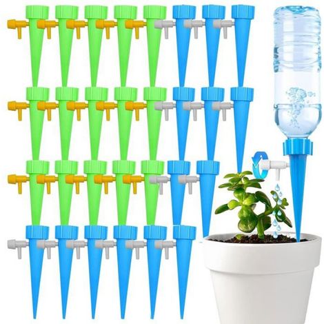 Kit d'irrigation automatique 30 pièces avec vanne de régulation à déverrouillage progressif, système d'irrigation. (1/5)