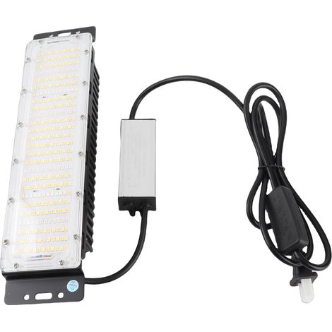 Ortviai Lampe de Croissance LED Intérieure Plein Spectre 50 W QP-50W-GR avec Chaîne Inox
