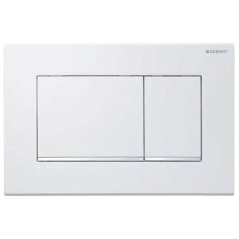 Carte de remplacement blanche à quatre trous pour décharge double Geberit Sigma20 115.883.JT.1 – Compatible avec le Sigma30 d'origine (1/3)