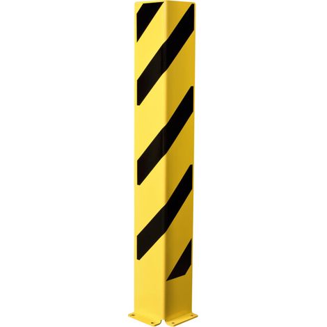 Cornière de protection anti-collision Moravia noir/jaune 1200 x 160 x 6 mm pour goujonnage (1/5)