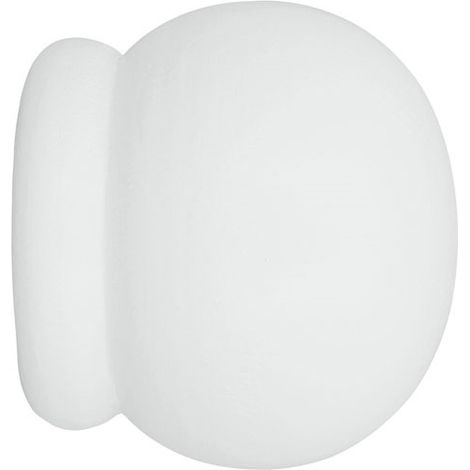 Punta de madera inglesa ø28mm para atornillar lacada en blanco X2 - Mobois