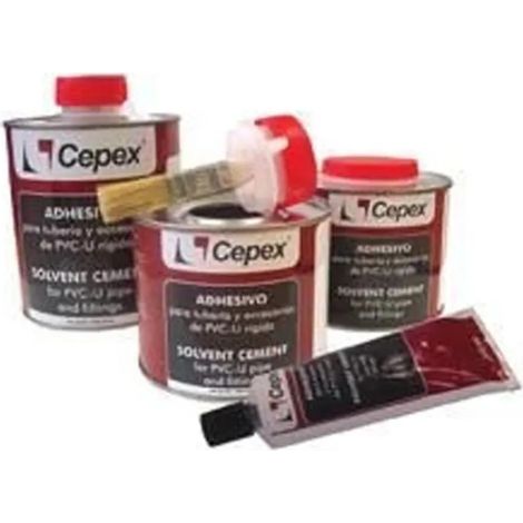 Colla solvente cepex 02430 adesivo pvc-u 250cc rapido
