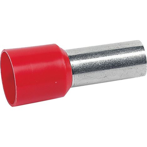 50 Embouts de câblage à collerette isolante Starfix simple unitaire pour conducteurs section 35mm² rouge LEGRAND 037677