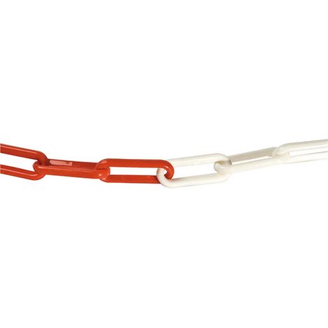 1CF CATENA SEGNALETICA ACCIAIO BICOLORE bobina mt 30 bianco/rosso codice 106496