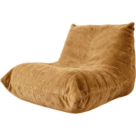 Fliegender Raupen Bean Bag Chair Gelb Chenille Relaxsessel (1/4)