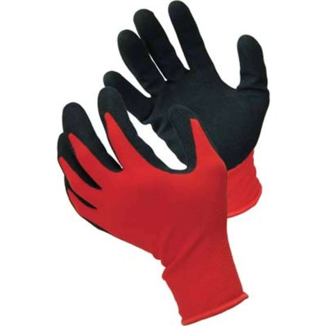 GUANTO NITRILE NERO SABBIATO WORKIT - MAGLIA LEGGERA SINTETICO ROSSO 10 - 12 paia