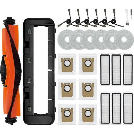 Accessoires pour aspirateur robot Xiaomi Mijia 5 PRO / OV21CN : brosse latérale principale, filtre HEPA, lingette de nettoyage et sac à poussière (1/5)