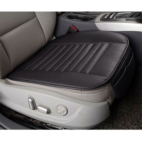 Coussin de siège voiture en charbon de bambou – Confort ergonomique 53 x 50 cm – Épaisseur 2 cm – Antidérapant et purifiant l'air (1/5)