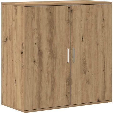 Buffet,Bahut,Meuble de Rangement chêne artisanal 79 x 38 x 80 cm Bois d'ingénierie CFW53148 (1/5)