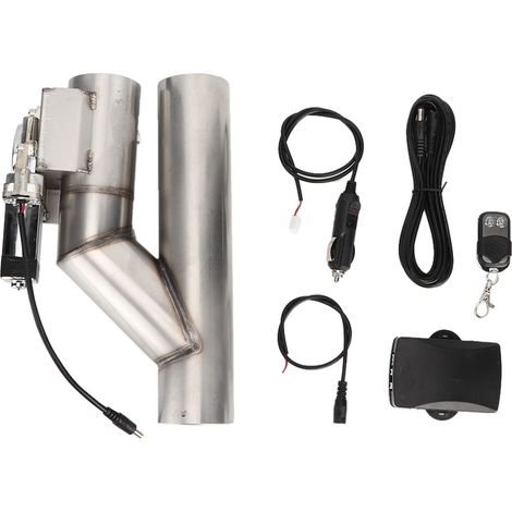 Kit de vanne de commande de sortie d'échappement électrique en acier inoxydable 2,5 pouces avec télécommande, accessoire auto