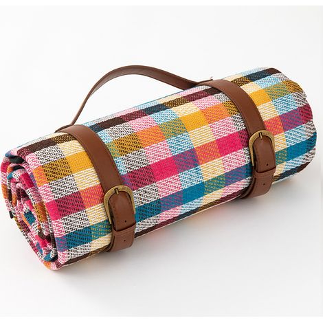 QAZQA Couverture de Pique-nique Portable Imperméable 150 x 200 cm,Tapis Sable de Plage,Tapis de Plage Léger Tapis de Picnic Lavable pour Camping, Plage, Jardin, Parc, BBQ, Randonnée, Coloré1