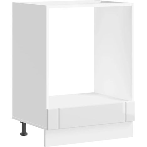 Maison Exclusive - Armario de horno Lucca blanco brillante (1/5)