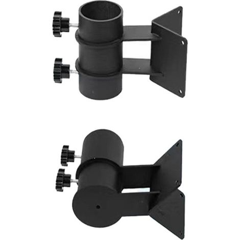 1 jeu. Couleur : Noir. Matériau : Acier inoxydable. Pied de parasol universel pour terrasse, patio ou extérieur.