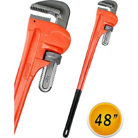Clé Américaine Pour Tuyaux 48" Ouverture Réglable Clé Pour Tuyaux 1200mm