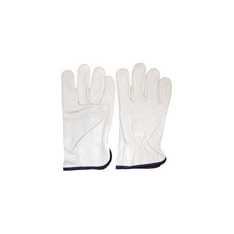 GUANTI DA LAVORO IN PELLE BOVINA BIANCO- - tg.8 - 12 paio EXCEL