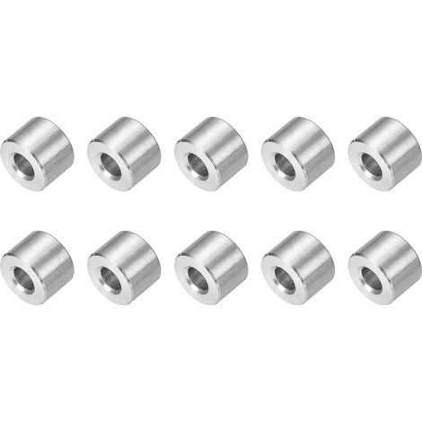 10 Pcs Entretoises en Acier Inoxydable, 6mm ID x 14mm OD x 10mm L Acier Inoxydable 304 Entretoise de Vis à Douille Ronde Non Filetée Rondelle pour 1/4" ou M6 Vis Boulons Écrous (1/5)