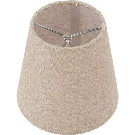 Mini paralume in lino con clip – Set da 6 pezzi per candele, design elegante e pratico per l'arredamento di casa