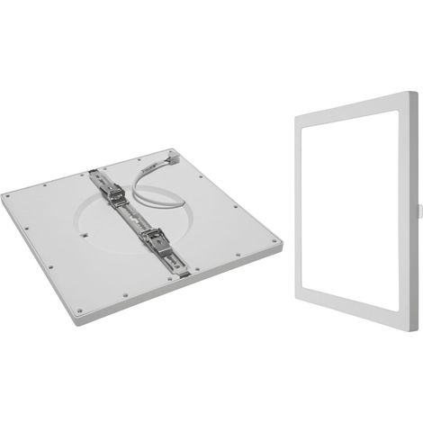 Vivida - Pannello ad incasso con clip regolabile quadrato Bianco 24W LED 3000K (Luce Calda)