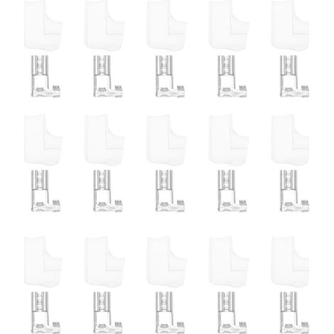 Lot de 50 connecteurs plats à sertir 6,3 mm, coudés à 90° avec manchons isolants, en laiton, pour interrupteur d'appareils, quad, scooter, bateau, appareils ménagers (1/5)