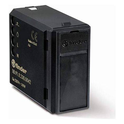 Rilevatore di movimento da incasso 230 v ac, 10 a, ip20 antracite finder 189182300042