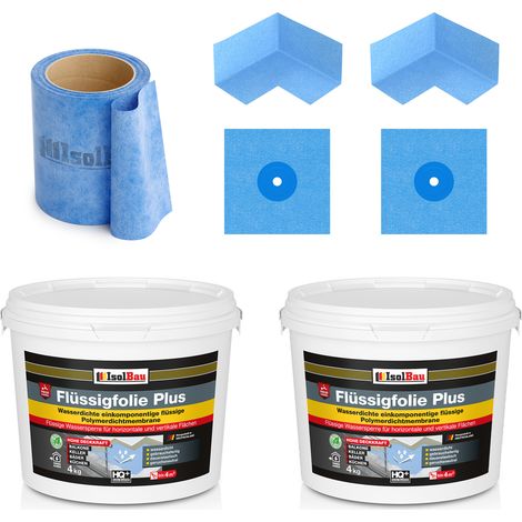 Kit de joint Dichtset 809B Liquid Foil + ruban adhésif 8 kg 5 m + 2 coins + 2 manchettes