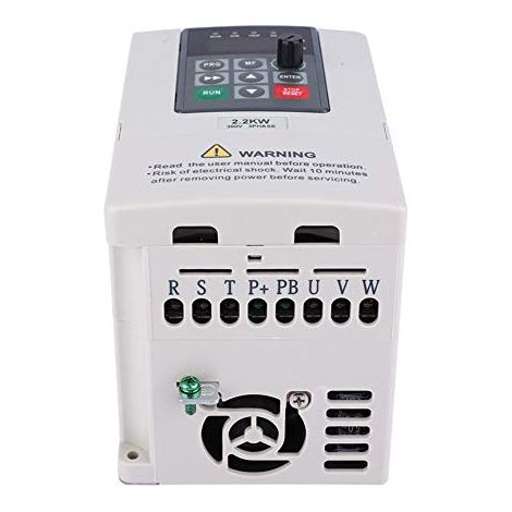 Variateur de fréquence, 380V 2.2KW VFD Variateur de fréquence variable pour le contrôle de vitesse du moteur Sortie triphasée, convertisseur de commande numérique par ordinateur de fréquence (1/5)