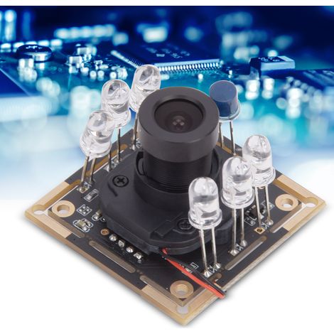 Carte module caméra USB, puce OV9732, filtre infrarouge, prend en charge la reconnaissance faciale infrarouge, résolution 1280x720, fréquence d'images de 30 images/seconde, champ de vision de 72°. (1/5)
