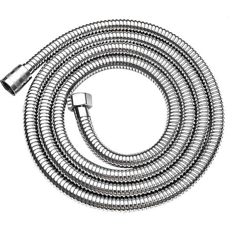Tuyau de Douche 1.5m, Flexible de Douche avec Double Anti-Torsion Protection, Tuyau de Douche Résistant à la Corrosion, Acier Inoxydable Tuyau pour Pommeau de Douche (1/4)