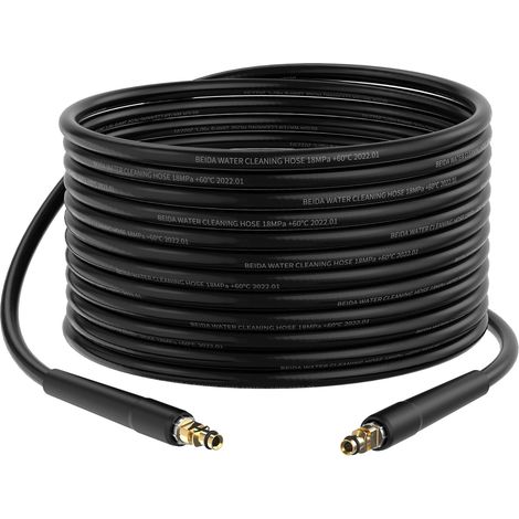10 m Tuyau pour nettoyeur haute pression, flexible pour nettoyeur haute pression, Tuyau à haute pression pour K2 K3 K4 K5 K6 K7 Connecteur rapide (1/5)