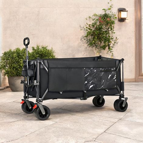 Chariot pliant 300 L à roues tout-terrain charge 250 kg acier (1/5)