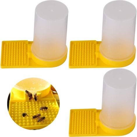 3Pcs Bee Water Dispenser, Bees Entrance Feeding Plastic Entrance Beehive Nest Bee Hive Entrance Bee Feeder Accessory Tool Beekeeping Equipment